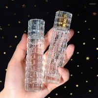 Botellas de almacenamiento 30 ml de vidrio espeso cilindro spray botella de perfume de perfume vacío recipiente cosmético vacío