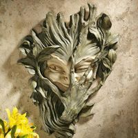 정원 장식 수지 나무 엘프 동상 장식 창조적 인 얼굴 야외 재미있는 조각 마당 예술 장식 교수형