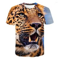 남자 T 셔츠 3D 티셔츠 남성 동물 호랑이 2022 셔츠 프린트 디자인 세련된 여름 o 칼라 짧은 슬리브 탑