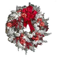 Fleurs décoratives décoration de Noël Branches mortes Couronne à la main Fleur à la main Porte de rotin de rotin
