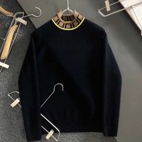 Su￩ter de lana para hombre de lujo f bordado de bordado de tejido de punto FD Sweaters de dise￱ador de dise￱adores Hombres Winter Casual