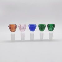 DPGB149 Smoking Accessories 14Mm 19Mm Four Holes Colorful Gl...