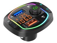 Car Auto Electronics Bluetooth 50 FM Transmitter Wireless Hands Audio Audio Mp3 Player 21A