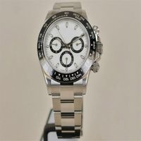Top N Factory V3 Deluxe Men Watch Sapphire Chronograph Watches Eta 4130 Motion Céramique Céramique 116500 Modèle 904L