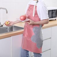 Aventais de cozinha avental anti -impermeável anti -óleo ajustável lateral lateral lateral bolso grande para cozinhar acessórios para ferramentas limpas em casa