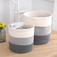 Storage Baskets Hootsmall Cotton Rope Basket Household Goods...