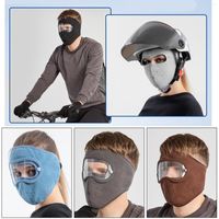 Máscaras de esqui com proteção facial do inverno de proteção facial com óculos removíveis para motocicletas de patinação de ciclismo
