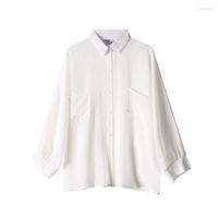 Bloups feminina camisas femininas chiffon white whomle tops de verão simples botão solto cardigan protetora solar elegante casual all-match lady
