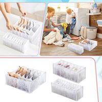 Cajas de almacenamiento Comer para una caja de ropa interior debajo de la cama con compartimentos calcetines de sujetador