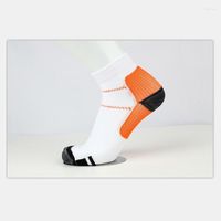 Chaussettes masculines gar￧ons filles simples courir la cheville compression du pied d'￩t￩