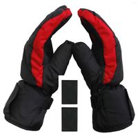 Cycling Gloves Heated Battery Powered Waterproof Heating Thi...