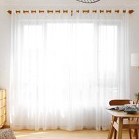 Cortinas de janela em perspectiva de cortinas para quarto de estar de estar pura de tule de tule drlapes de cor sólida feita personalizada feita personalizada