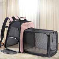 Köpek araba koltuğu kapaklar evcil taşıyıcı çanta taşınabilir kediler genişletilebilir nefes alabilen küçük köpekler için giden seyahat sırt çantası evcil hayvanları taşıma malzemeleri taşıma