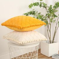 Almofada de travesseiro moderno delicado, jogue travesseiro ornamental deslizamento lavável para o quarto