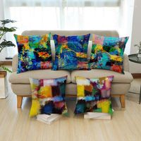 Подушка северный стиль окрашенная абстрактная печать джунгли наволочка наклона диван на дому декорирование талии