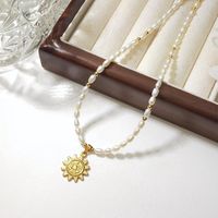 Pendant Necklaces Lii Ji Freshwater Pearl Rice Stainless Ste...