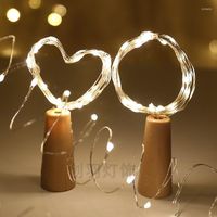 Strings 2m Led Garland alambre plateado Cordero Carretero luces de hadas para la embarcación de vidrio Año de la botella/Navidad/San Valentín Decoración de bodas