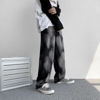 Jeans masculinos American Hiphop Premium Casual Ins moda Marca de calça masculina High Street Vibe Classic Neutro Vintage Pants2022