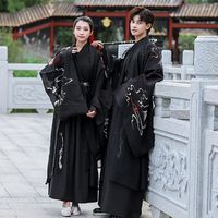 Этническая одежда ретро вышивка менвомеры китайские традиционные ханфу для взрослых пары Древние костюмы народной танце
