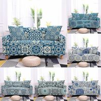 Cubiertas de silla Vintage Flower Pattern Sofá Cubierta de sofá de estilo bohemio para sala de estar Single Loveseat Couch Touch