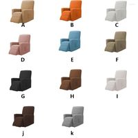 Coperture per sedie Copertura reclinabile Colora solido universale Slitta a slittatura piena Protettore a prova di polvere soggiorno Kaki
