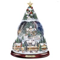 Christmas Decorations 2022 Tree Rotating Sculpture Train Pas...
