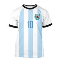 Maglietta di selezione della squadra di calcio dell'Argentina Tee Footbill
