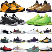 kobe shoes kobes 6 laker lakers Mamba Mens Basketball Shoes Protro Mambacita Grinch 5 Hall of Fame Laker Lakers tênis de treino ao ar livre