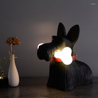 Столичные лампы Смолока, свисающая костяная лампа, белая и черная милая, как декоративные лампы, как собака.
