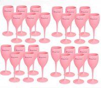 Acrilico Veuve Pink Orange Champagne Flautes Intero Party Wine Glasses Acrilic4591407