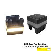 Luci di recinzione solare a LED Outdoor Post Cap Lateltura Lavatura Solar Fence Fencing Fence Hardyards Backyards Gate Resident Resident