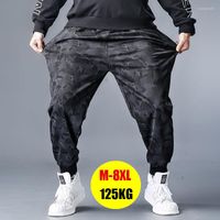 Мужские брюки летние повседневные для мужчин негабаритные спортивные дышащие быстрые сухие мужские бегуны с маскировкой спортивные штаны большие толстые брюки 8xl