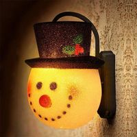 Рождественские украшения 1pc/2pc Snowman Torch Light Cover Год 2022