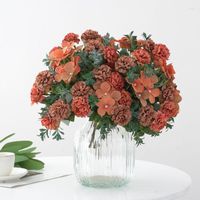 Decorative Flowers Product Simulation Retro Hydrangea Silk F...