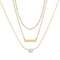 Подвесные ожерелья 2022 Модные женщины многослоя алмазные бусинки ожерель