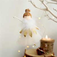 D￩corations de No￫l 1pcs D￩coration angel jouet pending pendant arbre sapin ￠ la maison cadeaux hogar