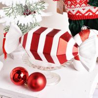 크리스마스 장식 장식 용품 빨강과 흰색 페인트 사탕 펜던트 생일 파티 도구 무대 웨딩 소품