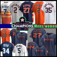 2022 Men's Houston Astros 00 Custom 7 Craig Biggio 5 Jeff Bagwell 34 Nolan  Ryan 27 Jose Altuve Stitched S-5xl Baseball Jersey - Buy Houston Astros