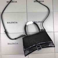 حقائب مصمم Balenciga حقائب اليد أعلى جودة الحقائب 2022 نمط التمساح باريس براءة اختراع جلدية حقيبة مراسلة حقيبة مراسلة