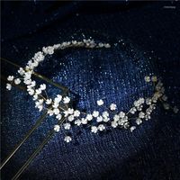 Clip per capelli Flower Wedding Bands Cascia per capelli Campi per coperto da donna per le spose Accessori per corona di tiara