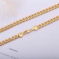 6 mm 16 bis 30 Zoll Luxus Herren Womens Schmuck 18k Gold plattiert Ketten Halskette für Männer Frauen Ketten Halsketten Geschenke Accessoires Hip Hop287V