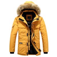 2023 Winter Canada Down Parkas Mens 재킷 패션 후드 칼라 모피 윈드 브레이커 따뜻한 두껍게 한 코트 M-6xl 남성 의류