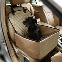 Cubiertas de asiento para el automóvil para perros Macheta de mascotas de mascotas de color negros plegables de alta calidad
