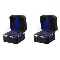 Scatola d'oro 2x Box con deposito di vernice luminoso ottagonale oro