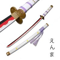 Figuras dos desenhos animados 2022 Novo Slayer Demônio Bamboo Espada de madeira japonesa Katana Anime Cosplay Decorativa espada T2221108