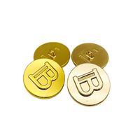Round Letter B Sewing Button Metal Diy Buttons for Shirt Coa...