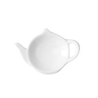 Branco de porcelana de porcelana Titular da bandeja de bandeja clássica de chá de chá de chá de chá de chá