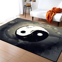 Tapetes chineses modernos tai chi bagua yin yang tapete de tapete tapete tapete para crianças brincam em casa deco mato e-esportes cadeira tapetes tapetes