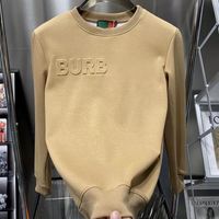 Burbe Mens Sweater Designer Lettres à sweat à sweat 3D 3D Sweat Cotton en coton à manches longues en relief