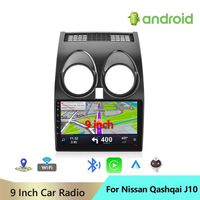 9 tum Android 10 bilvideo GPS-navigering f￶r Nissan Qashqai 2006-2013 Support Stereo Audio Radio Bluetooth275Z